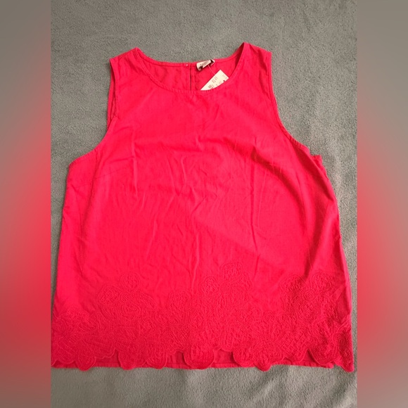 NWT JCrew Factory Embroidered-trim shell - Picture 8 of 8